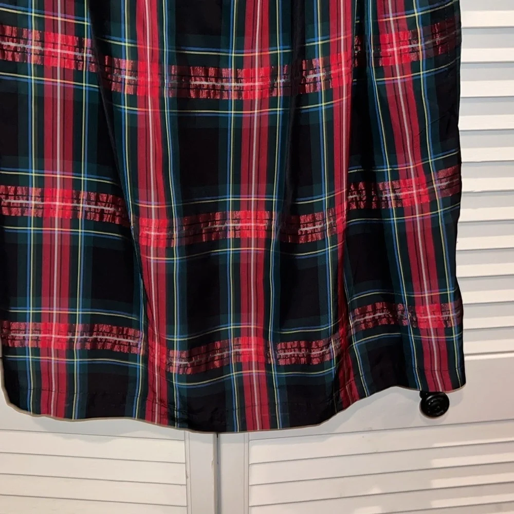 Vineyard Vines holiday tartan plaid girls dress XL‎ like new